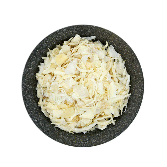 Cibuľa sušená, ošúpeme. 50 gr.